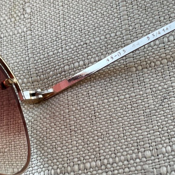 Ottet Frame France Gold Tone Half Rim Men Eyeglasses Glasses Frame main image 11